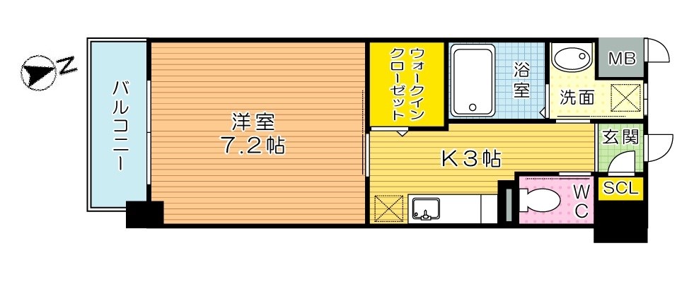 ウイングス重住 306号室 間取り