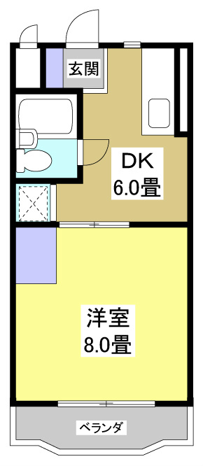 ロイヤルマルトウⅠ 307号室 間取り