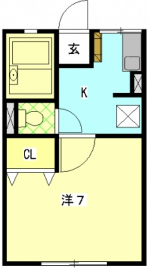 アリヴァーレ 202号室 間取り