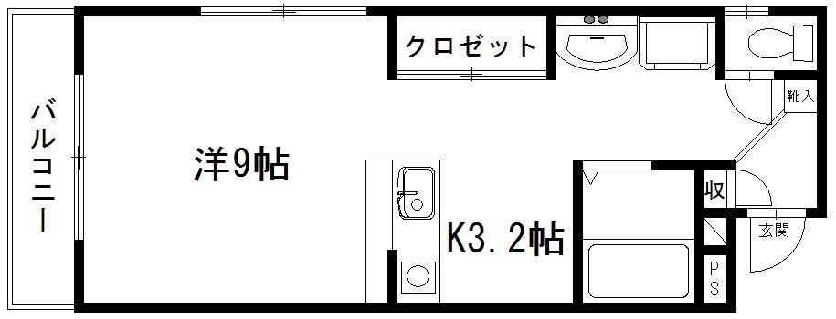 サンライフ鴨江 302号室 間取り
