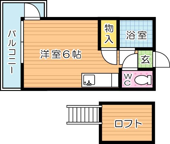 ベルコート折尾 202ｒ号室 間取り