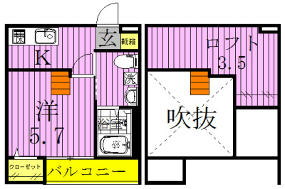 マクト北柏 203号室 間取り