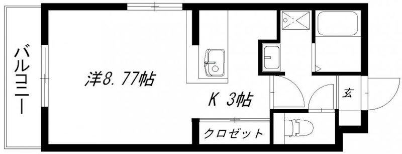 H.earth 303号室 間取り