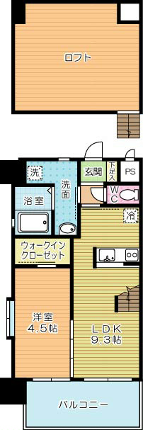 キャトルセゾン中井 間取り図