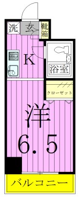ジュネパレス松戸第41 206号室 間取り