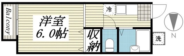 206号室 間取り
