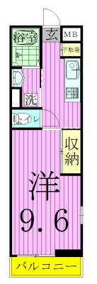 ＡＳＯＨ 203号室 間取り
