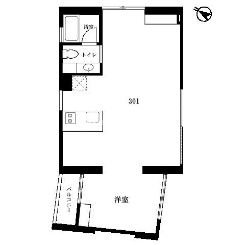 SILHOUETTE代々木上原　事務所SOHO相談可 301号室 間取り