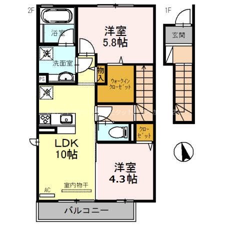 シャトンＢ 間取り図