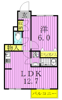 プランドールソフィアⅠ 101号室 間取り