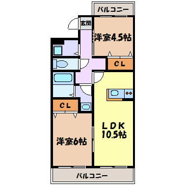 春里ハイツ 間取り図