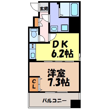 プラウランド名駅 間取り図