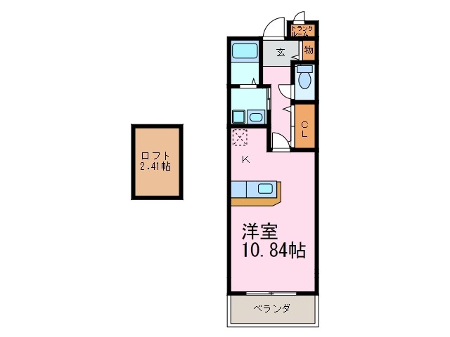 ヒルプレッソ 302号室 間取り