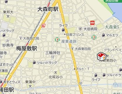 ＨＡＰＰＩＮＥＳＳ大森Ⅱ 地図（共通）