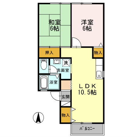 カトルセゾン　A棟 間取り図