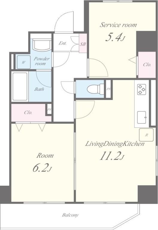 クレール 間取り図