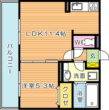 D-roomK&amp;amp;Y穴生 間取り図