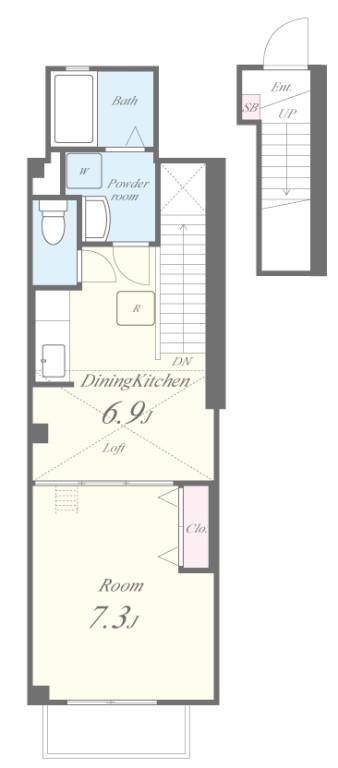 エステリオK 間取り図