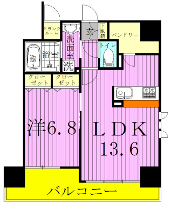 果樹園ＳＴ 501号室 間取り