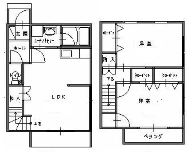 シャン・ド・フルールＢ 間取り