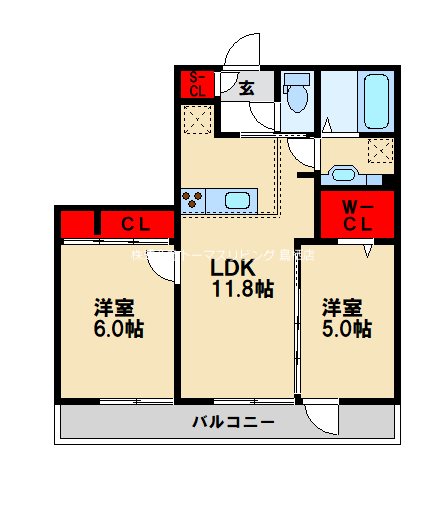 メゾンリブハフト 間取り