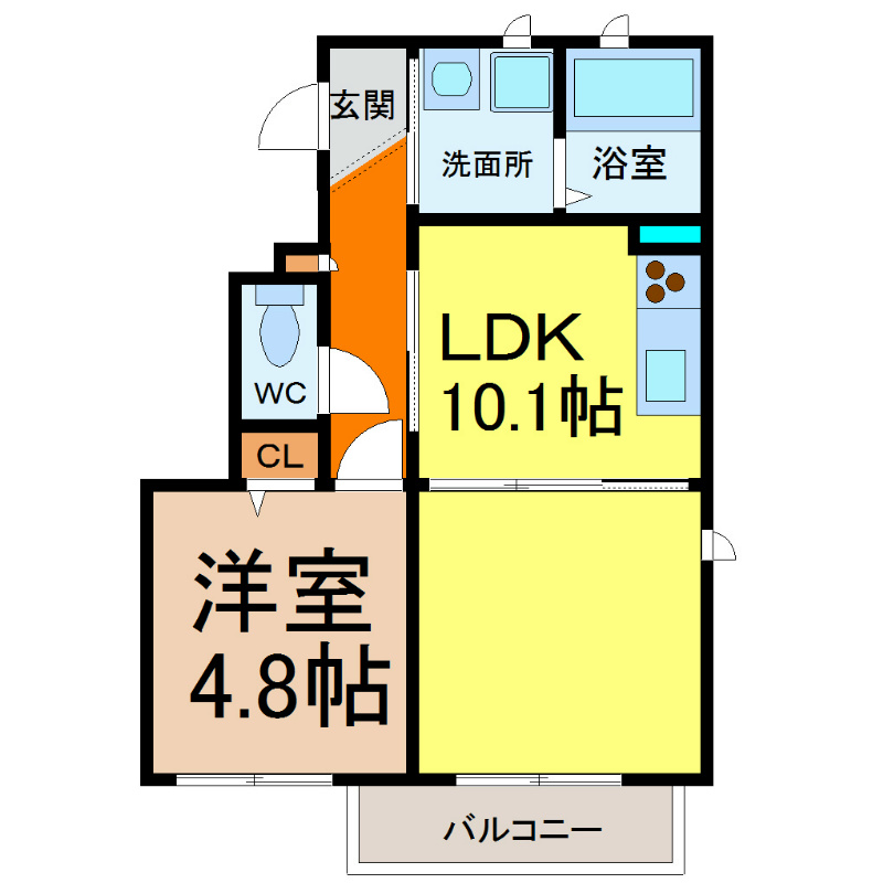 Wｉｓｔｅｒｉａ（ウィステリア） 間取り
