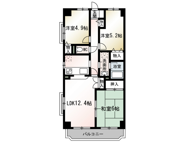 サン・ライズＮＯＶＡ  501号室 間取り