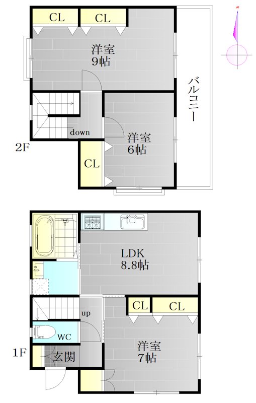 根岸町四丁目戸建 間取り