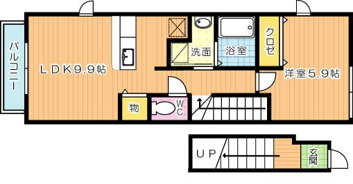 パークヒルズＪ　A棟 202号室 間取り