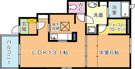 カルムプロムナード花野路　Ⅰ棟 間取り