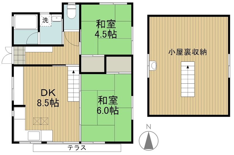栗原6丁目戸建 間取り図