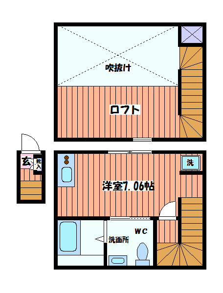 クリア立川 間取り図