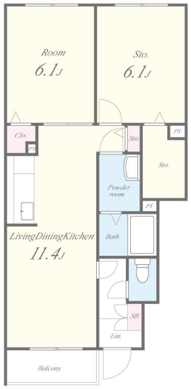 コンフォールビアン 間取り図