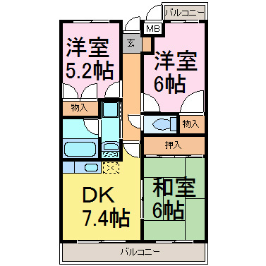 アピタシオンＡ 間取り図