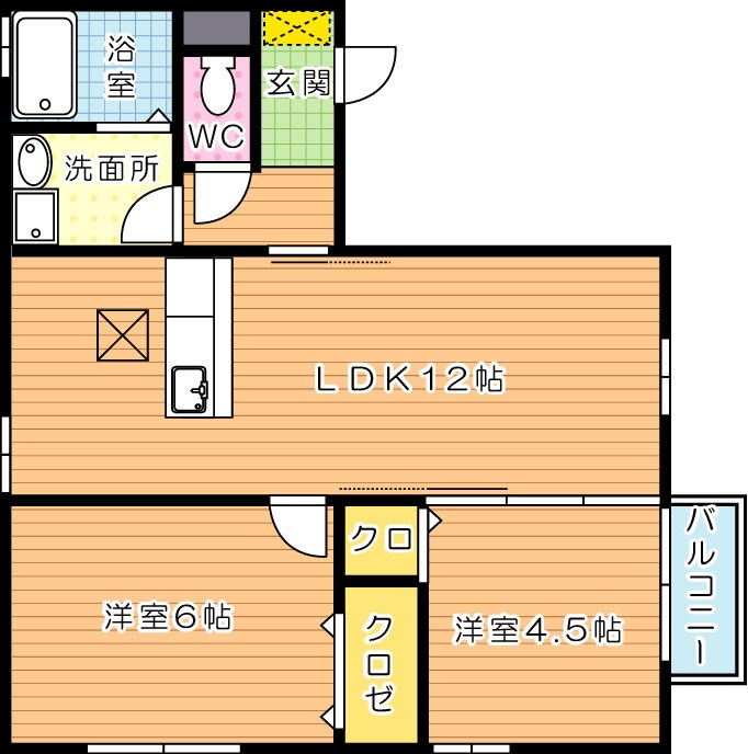 カーサロッソ 間取り図