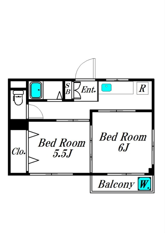 リーフコート東六郷 301号室 間取り