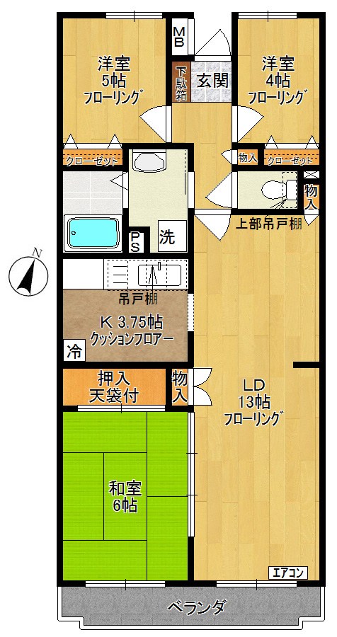 イルテット栗谷 間取り図