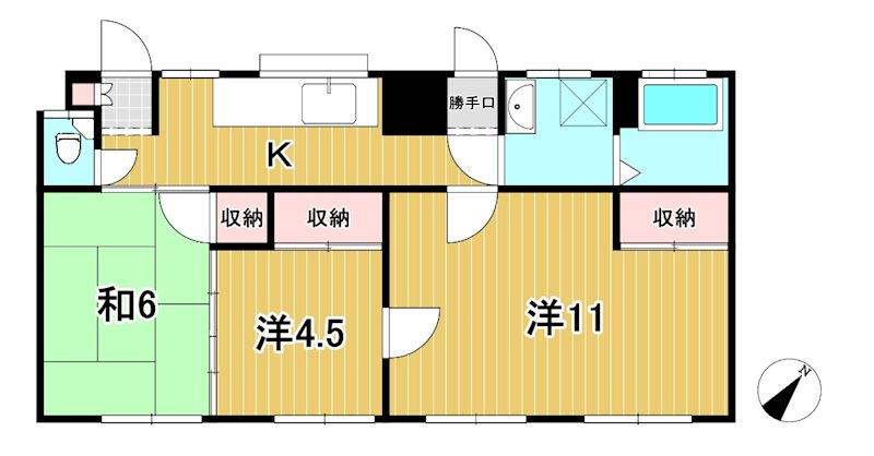 横山アパート 間取り