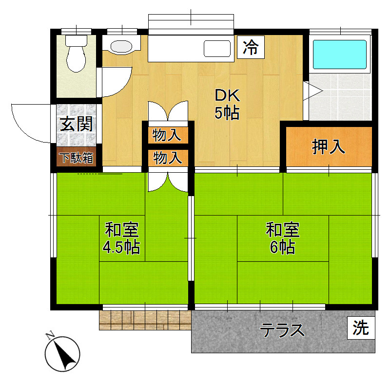 久保井貸家 間取り