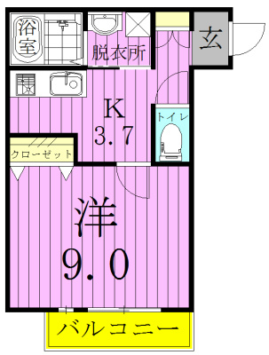 アファン 301号室 間取り