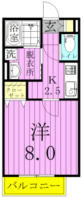 アファン 202号室 間取り