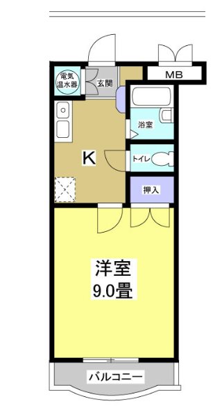 ヴァンヴェール花井 202号室 間取り