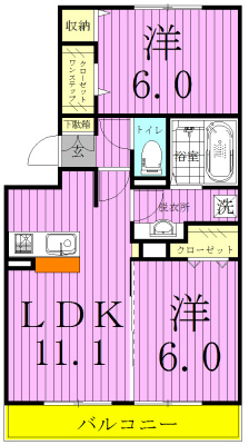 コスモ・アルカディア 間取り図