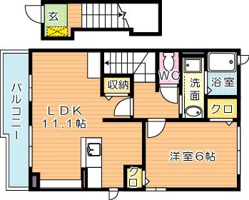 ペットリア東二島 203号室 間取り