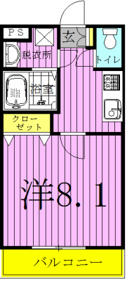 アルチェコート 202号室 間取り