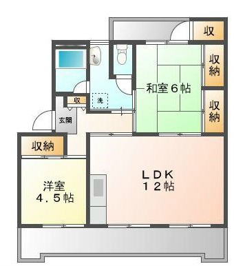 コーポポエム 201号室 間取り