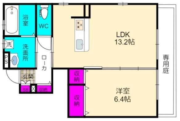 カーム　アンシャンテ 間取り図