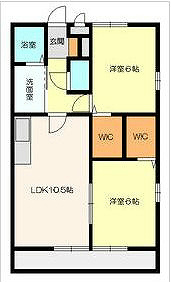 グリーンハイム 201号室 間取り