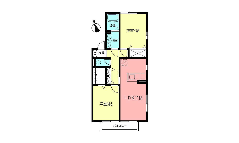 シャルマンコートD 間取り