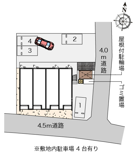 クレイノユートピア 駐車場